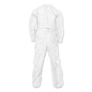 KleenGuard A20 Breathable Particle Protection Coveralls, Zip Closure, 2X-Large, White