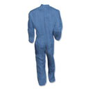 KleenGuard A60 Elastic-Cuff, Ankle and Back Coveralls, X-Large, Blue, 24/Carton