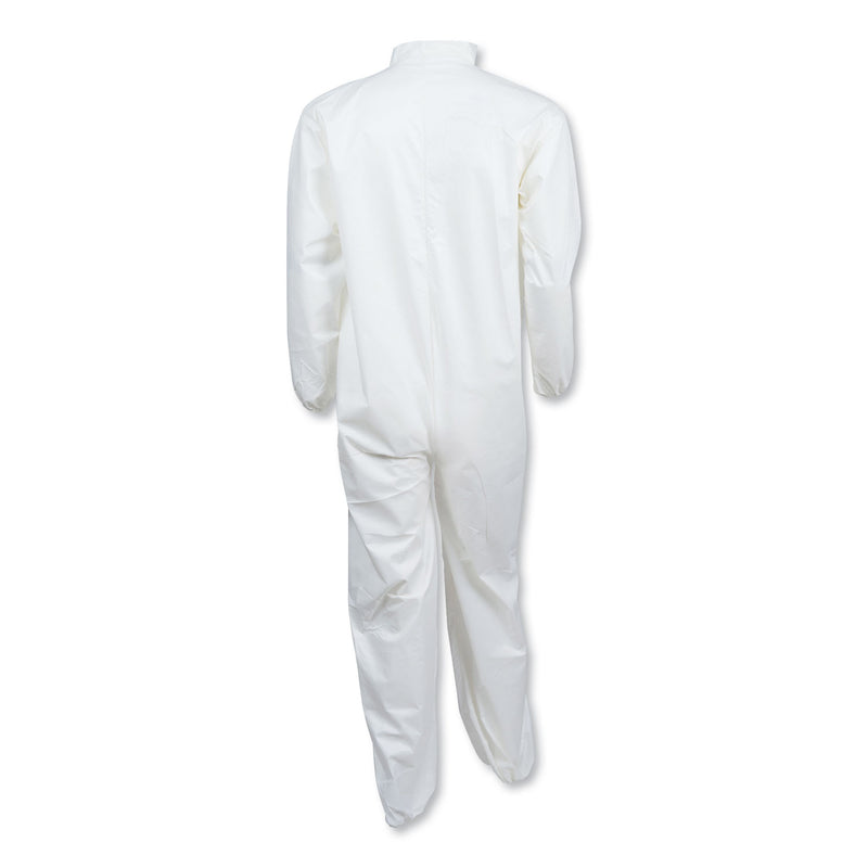 KleenGuard A40 Elastic-Cuff and Ankles Coveralls, White, 2X-Large, 25/Carton