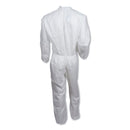 KleenGuard A30 Elastic-Back and Cuff Coveralls, 2X-Large, White, 25/Carton