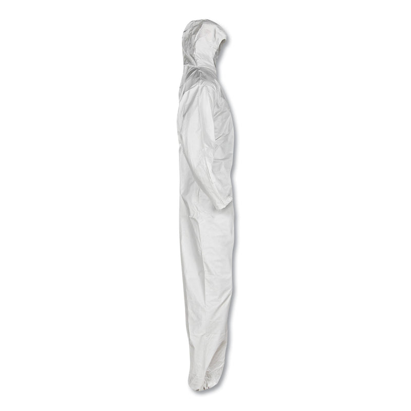 KleenGuard A20 Breathable Particle Protection Coveralls, Zip Closure, 3X-Large, White