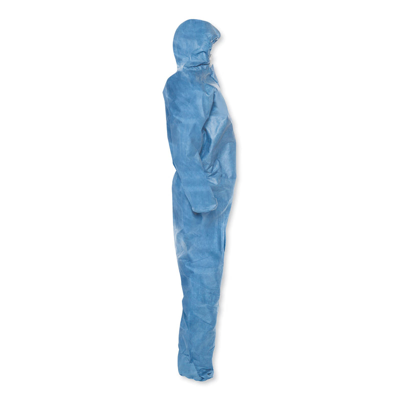 KleenGuard A20 Breathable Particle Protection Coveralls, X-Large, Blue, 24/Carton