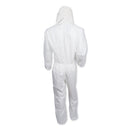 KleenGuard A20 Breathable Particle Protection Coveralls, Zip Closure, 3X-Large, White
