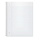 Oxford Coil-Lock Wirebound Notebooks, 3-Hole Punched, 1 Subject, Wide/Legal Rule, Randomly Assorted Covers, 10.5 x 8, 70 Sheets