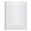 Oxford Coil-Lock Wirebound Notebooks, 3-Hole Punched, 1 Subject, Medium/College Rule, Randomly Assorted Covers, 11 x 8.5, 100 Sheets