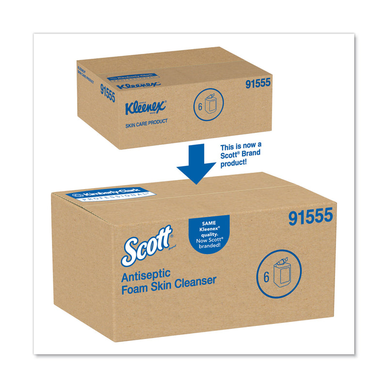 Scott Control Antiseptic Foam Skin Cleanser, Unscented, 1,000 mL Refill, 6/Carton