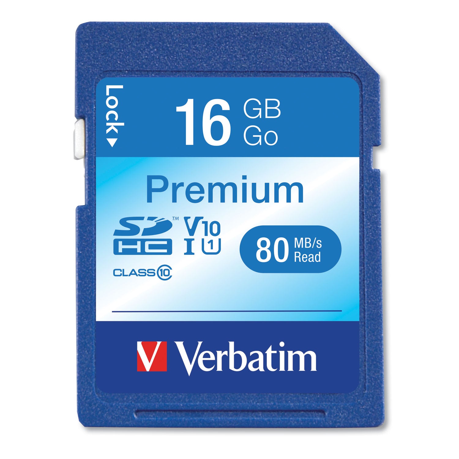 16GB Premium SDHC Memory Card, UHS-I V10 U1 Class 10, Up to 80MB/s Read ...