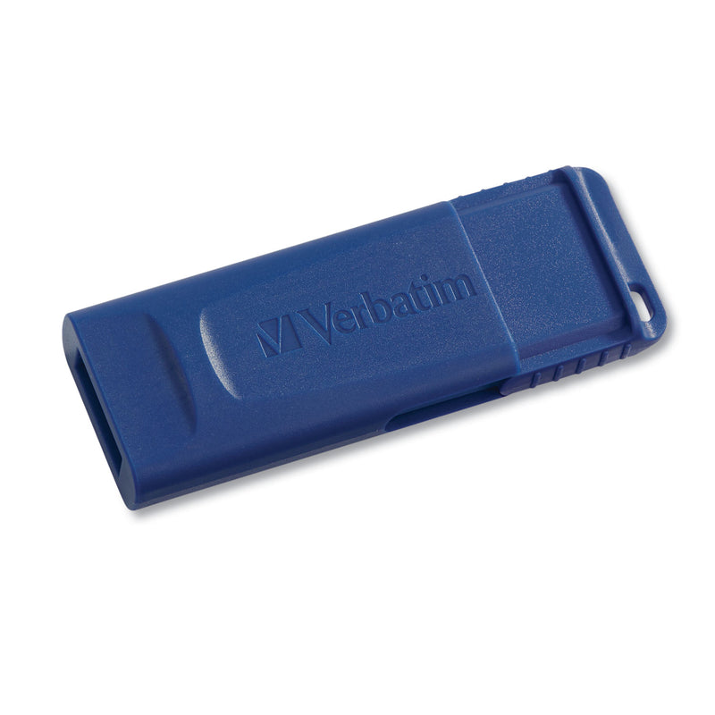 Verbatim Classic USB 2.0 Flash Drive, 8 GB, Blue, 5/Pack