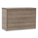 Linea Italia Urban 36" Credenza, Bottom Pedestal, 35.25w x 15.25d x 23.75h, Natural Walnut