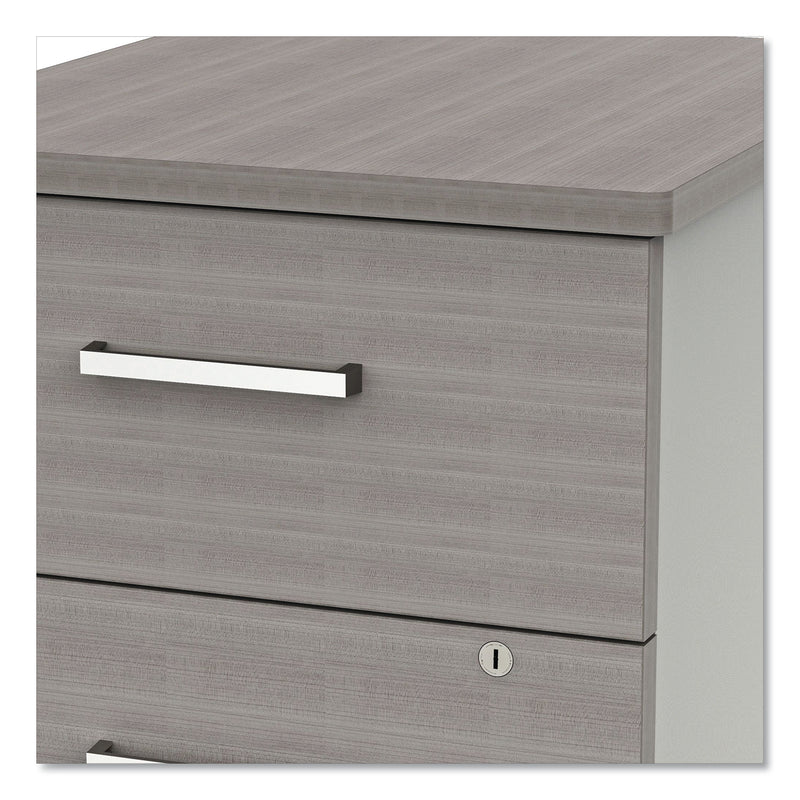Linea Italia Urban Mobile File Pedestal, Left or Right, 2-Drawers: Box/File, Legal/A4, Ash, 16" x 15.25" x 23.75"