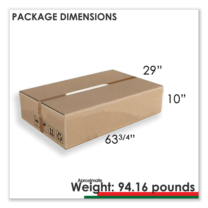 Linea Italia Urban Series L- Shaped Desk, 59" x 59" x 29.5", Natural Walnut