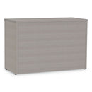 Linea Italia Urban 36" Credenza, Bottom Pedestal, 35.25w x 15.25d x 23.75h, Ash