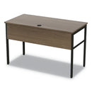 Linea Italia Urban Series Desk Workstation, 47.25" x 23.75" x 29.5", Natural Walnut