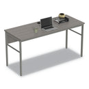Linea Italia Urban Series Desk Workstation, 59" x 23.75" x 29.5", Ash