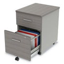 Linea Italia Urban Mobile File Pedestal, Left or Right, 2-Drawers: Box/File, Legal/A4, Ash, 16" x 15.25" x 23.75"