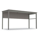 Linea Italia Urban Series Desk Workstation, 59" x 23.75" x 29.5", Ash