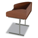 Linea Italia Study Carrell Starter Unit, 2-Leg, 31.25 x 23.5 x 45.25, Cherry