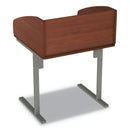 Linea Italia Study Carrell Starter Unit, 2-Leg, 31.25 x 23.5 x 45.25, Cherry
