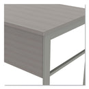 Linea Italia Urban Series Desk Workstation, 59" x 23.75" x 29.5", Ash