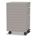 Linea Italia Urban Mobile File Pedestal, Left or Right, 2-Drawers: Box/File, Legal/A4, Ash, 16" x 15.25" x 23.75"
