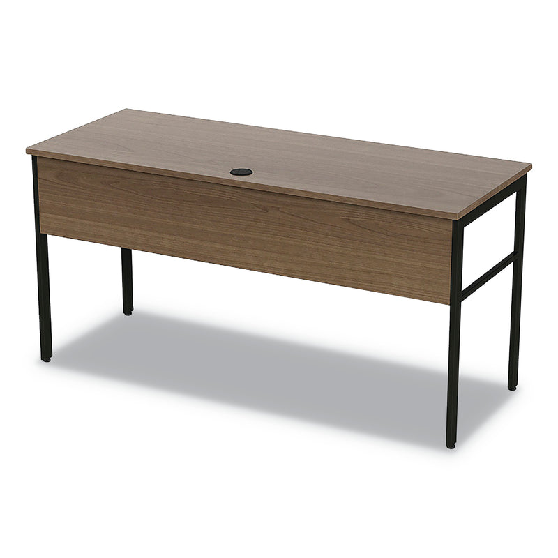 Linea Italia Urban Series Desk Workstation, 59" x 23.75" x 29.5", Natural Walnut