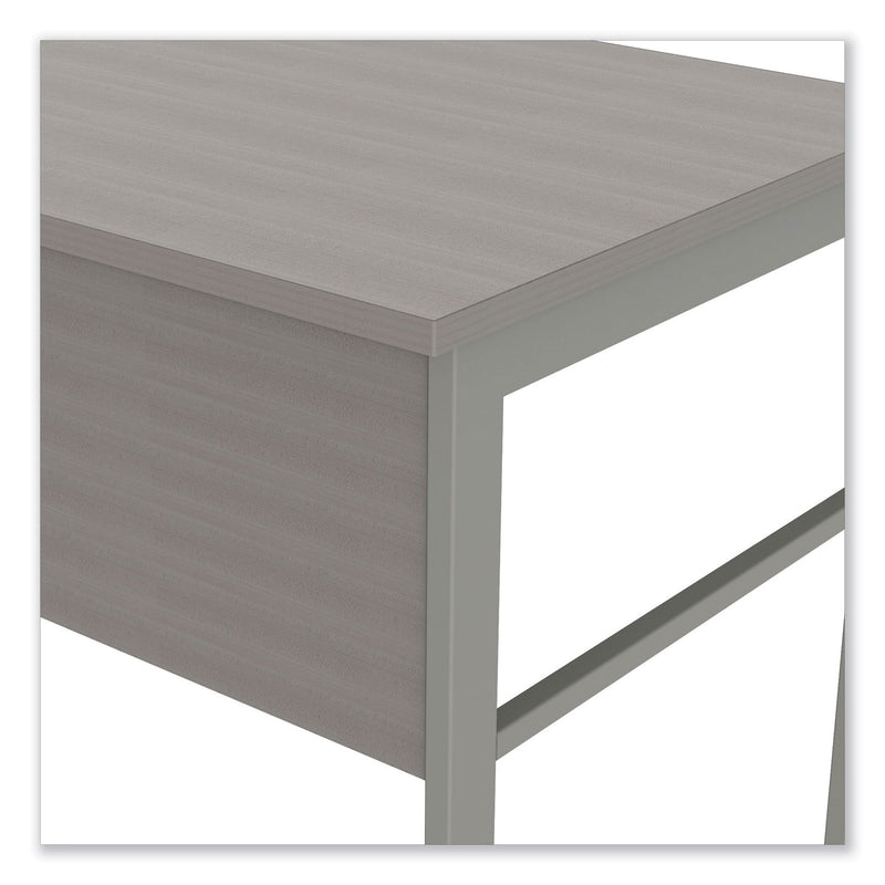 Linea Italia Urban Series L- Shaped Desk, 59" x 59" x 29.5", Ash