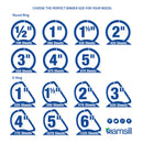 Samsill Earth’s Choice Biobased Durable Fashion View Binder, 3 Rings, 1" Capacity, 11 x 8.5, Purple, 2/Pack