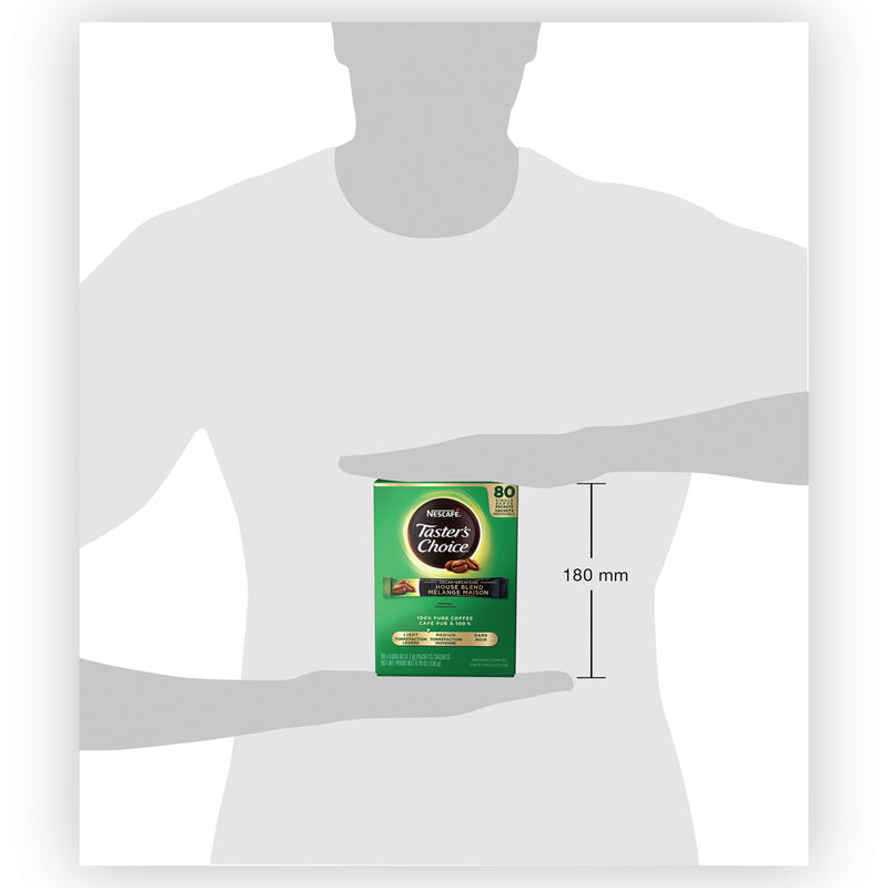 Nescafé Taster's Choice Stick Pack, Decaf, 0.06oz, 80/Box