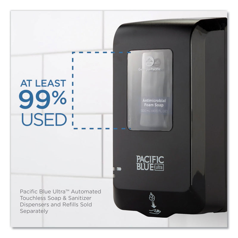 Georgia Pacific Pacific Blue Ultra Automated Touchless Soap/Sanitizer Dispenser, 1,000 mL, 6.54 x 11.72 x 4, Black