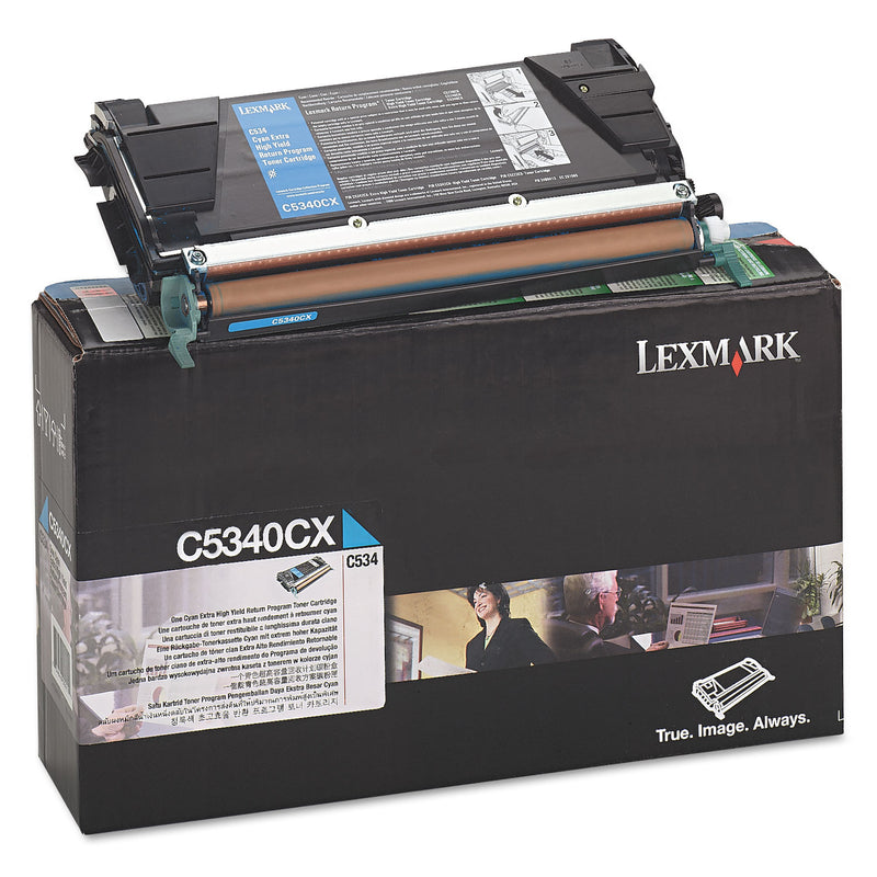 Lexmark C5340CX Return Program Extra High-Yield Toner, 7,000 Page-Yield, Cyan
