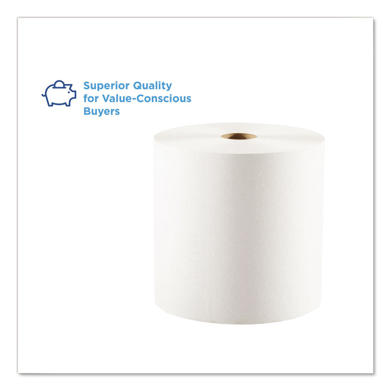 Georgia Pacific Pacific Blue Basic  Nonperf Paper Towels, 7.78 x 1,000 ft, White, 6 Rolls/Carton