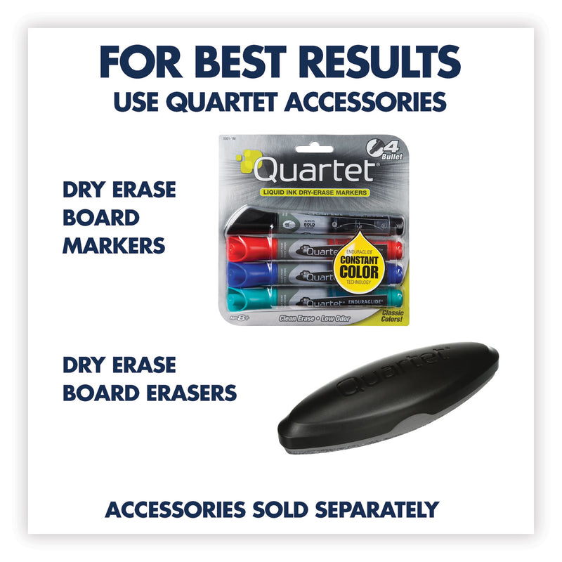 Quartet Classic Series Nano-Clean Dry Erase Board, 48 x 36, Black Aluminum Frame