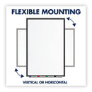 Quartet Classic Series Nano-Clean Dry Erase Board, 48 x 36, Black Aluminum Frame