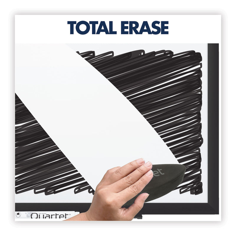 Quartet Classic Series Total Erase Dry Erase Board, 48 x 36, White Surface, Black Frame
