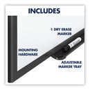 Quartet Classic Series Nano-Clean Dry Erase Board, 48 x 36, Black Aluminum Frame