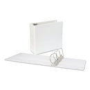 Universal Slant D-Ring View Binder, 3 Rings, 5" Capacity, 11 x 8.5, White