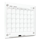 Quartet Infinity Magnetic Glass Calendar Board, 24 x 18