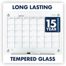 Quartet Infinity Magnetic Glass Calendar Board, 24 x 18
