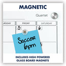 Quartet Infinity Magnetic Glass Calendar Board, 24 x 18