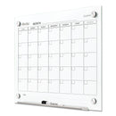 Quartet Infinity Magnetic Glass Calendar Board, 24 x 18