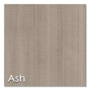 Linea Italia Urban 36" Credenza, Bottom Pedestal, 35.25w x 15.25d x 23.75h, Ash