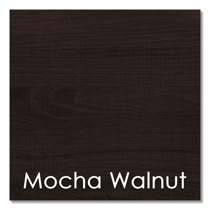 Linea Italia Trento Line Bookcase, Three-Shelf, 31.5w x 11.63d x 43.25h, Mocha