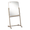 Quartet Total Erase Reversible Mobile Easel, 31 x 41, White Surface, Neutral Frame