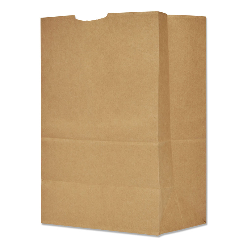 General Grocery Paper Bags, 75 lb Capacity, 1/6 BBL, 12" x 7" x 17", Kraft, 400 Bags