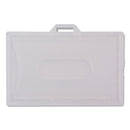 Advantus ID Card Holders, Horizontal, Clear 3.68" x 2.25" Holder, 3.38" x 2.13" Insert, 25/Pack