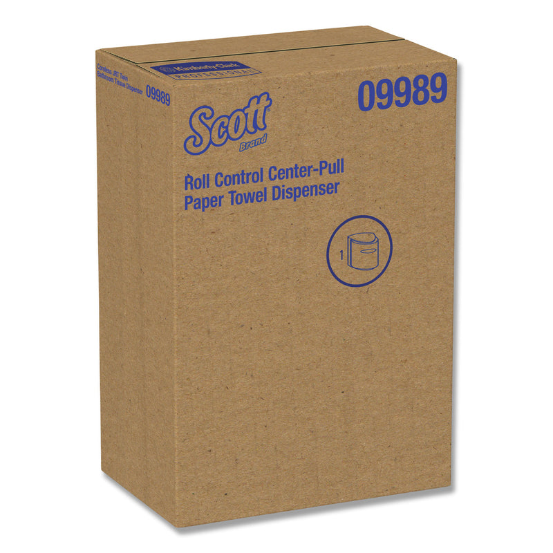 Scott Roll Control Center Pull Towel Dispenser, 10.3 x 9.3 x 11.9, Smoke/Gray