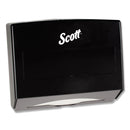 Scottfold Folded Towel Dispenser, 10.75 x 4.75 x 9, Black