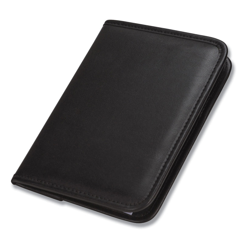 Samsill Professional Padfolio, 3/4w x 9 1/4h, Open Style, Black
