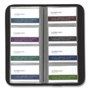 Samsill Professional Vinyl Business Card File, Holds 160 2 x 3.5 Cards, 4.75 x 10.13, Black