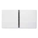 Samsill Earth's Choice Biobased Economy Round Ring View Binders, 3 Rings, 1" Capacity, 11 x 8.5, White